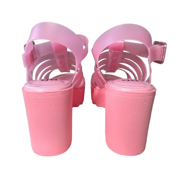 BP | Pink Mazie Lug Platform Sandal Size 7 - Picture 9 of 10